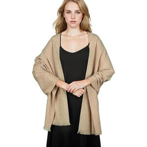 Swat Pany Scarf Winter Pashmina  Shawls For Women Wedding Shawls - Light Camel